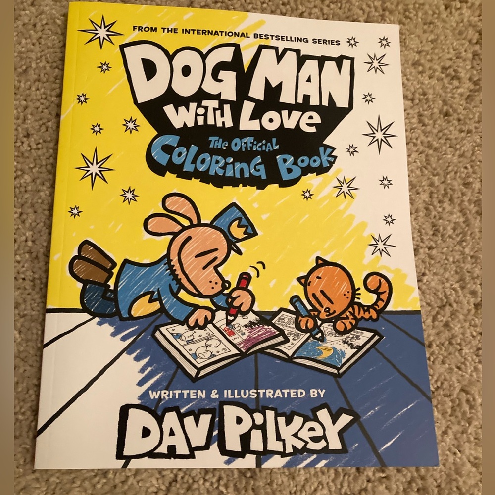 Dog Man with Love: The Official Coloring Book by Dav Pilkey